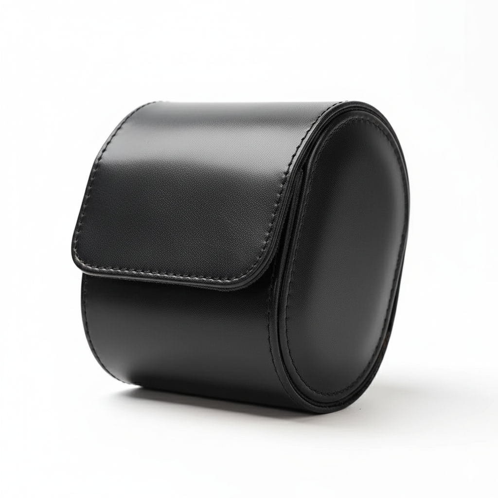 Premium Black Leather Case · 1 Slot - PaceUP