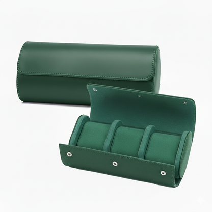 Premium Green Leather Case · 3 Slots - PaceUP