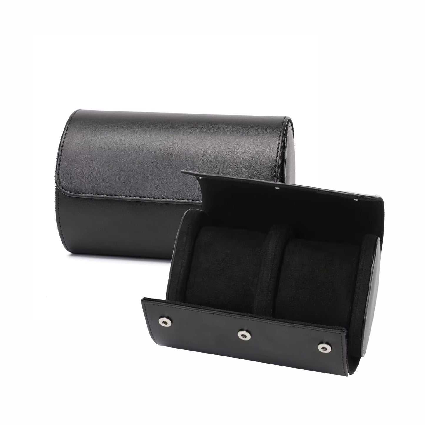 Premium Black Leather Case · 2 Slots - PaceUP