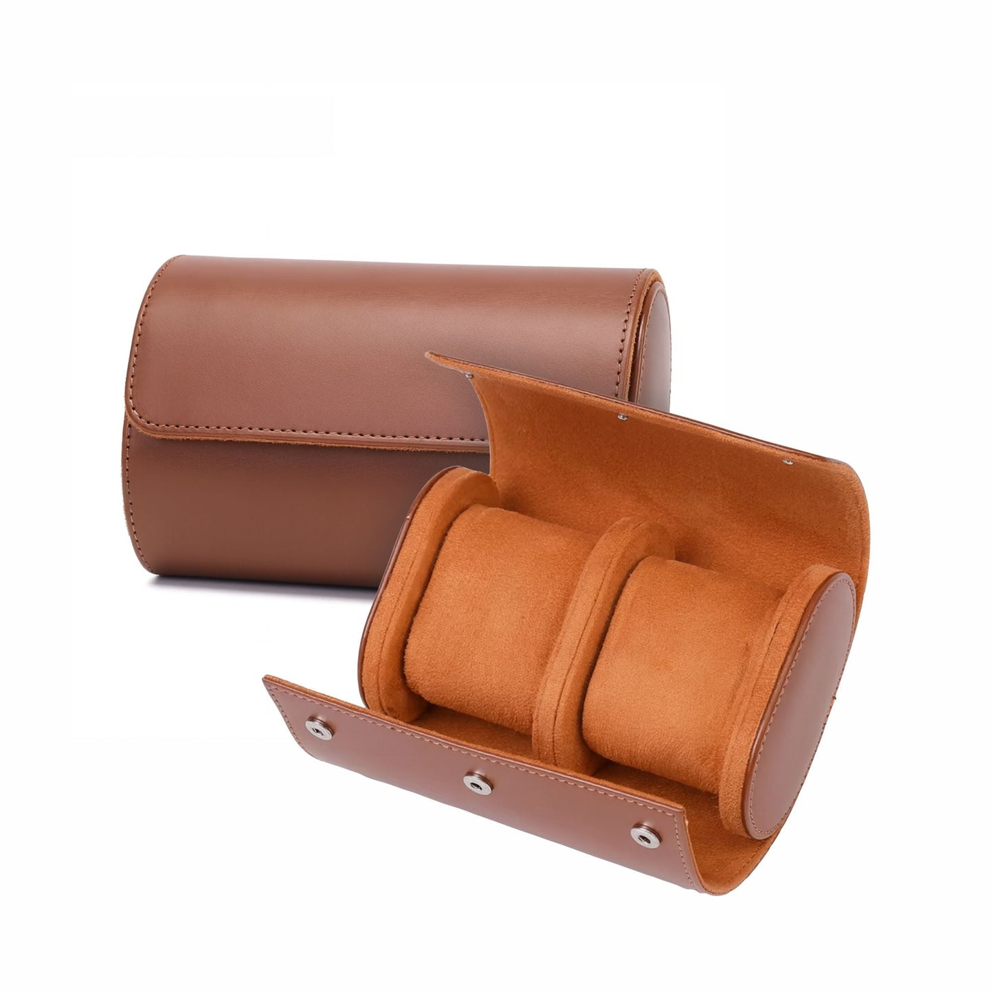 Premium Brown Leather Case · 2 Slots - PaceUP