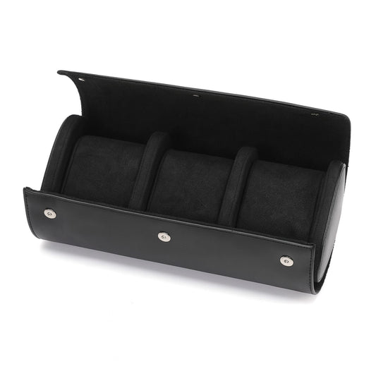 Premium Black Leather Case · 3 Slots - PaceUP
