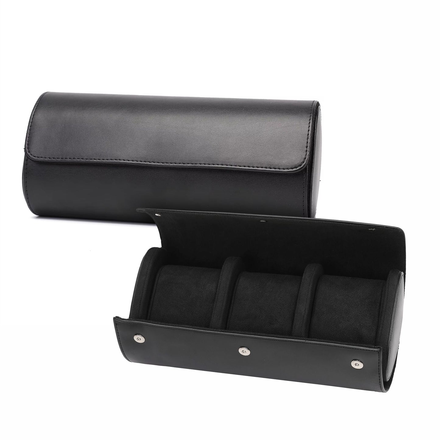 Premium Black Leather Case · 3 Slots - PaceUP