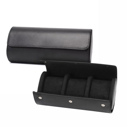 Premium Black Leather Case · 3 Slots - PaceUP