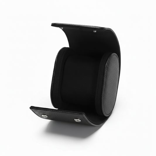 Premium Black Leather Case · 1 Slot - PaceUP