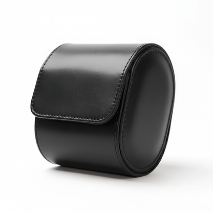Premium Black Leather Case · 1 Slot - PaceUP