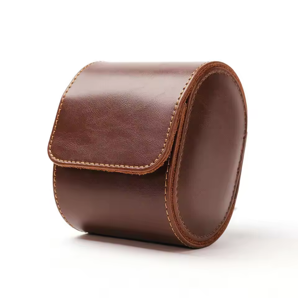Premium Brown Leather Case · 1 Slot - PaceUP