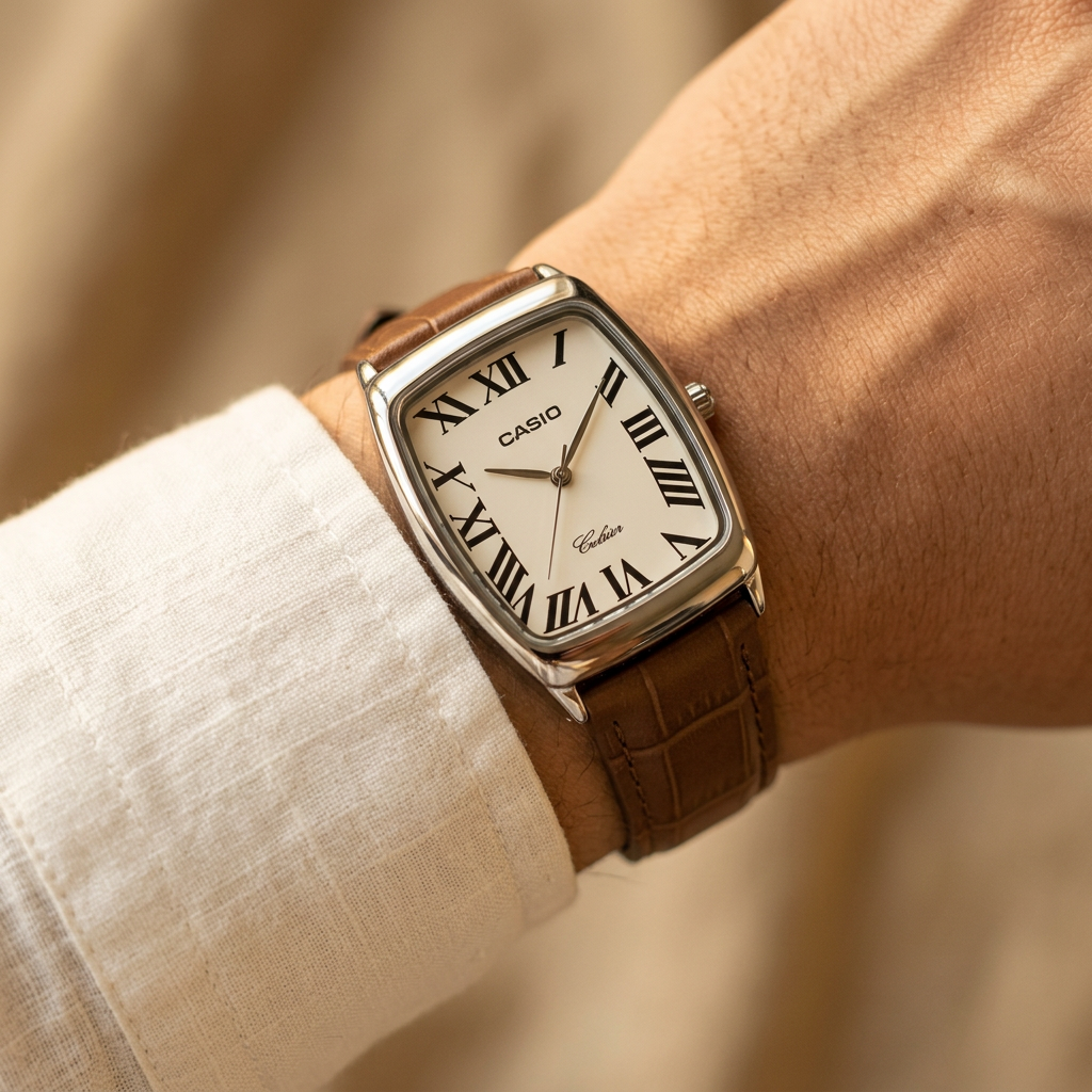 Casio Vintage Colisier Cognac